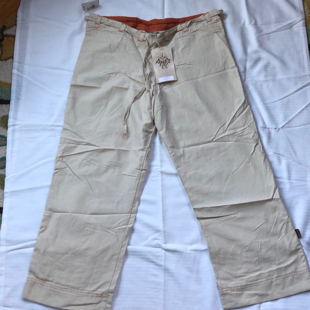 NWT Prana capris, “natural” color, women small.